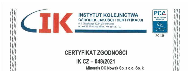 certyfikat IK